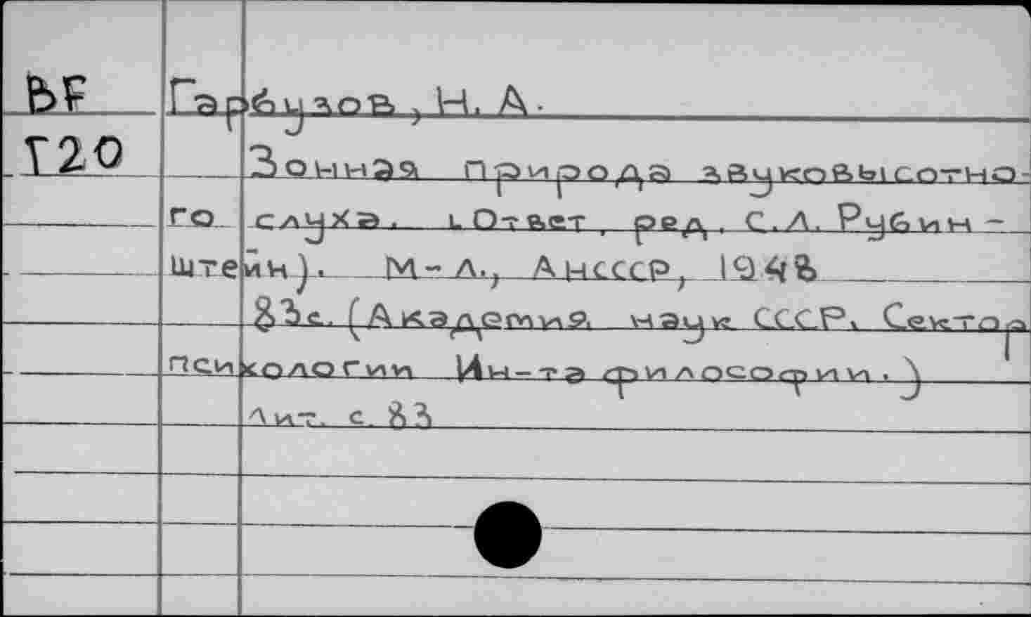 ﻿bF	Dax	L| А О В , Н . А ■
V20	г	ЗОНнй9| П^иоойа AÄuvenRbiCnrHO-
	ГО iure	VII О^.	l.p,	ïnj^JQ-IL-U.n- cavjXb ,.	L О- ает ,	pe/^. C.A, иЧ J .	ГА-Л., А НСССР,	ЦЪ		 ЯЪс. f А кэ лQfAvaS>. наии СССР» Сел^-гг>р
	ПСИ	к	гЧ	Э <ОЛОГи*1 jAw-TÇi z-p VI А ОСОгр VI VI .
		Aiat. С. Â?>
		
		
—		